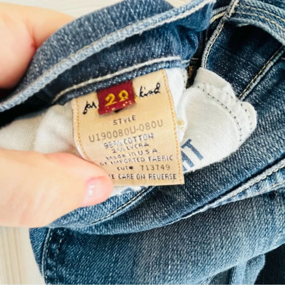 7 For All Mankind Dark Blue Women's Jeans Size 28 Straight Classic Capsule Denim - Picture 10 of 10